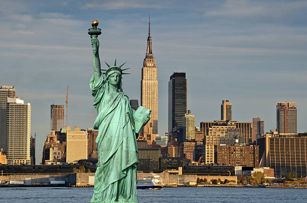 New York City skyline in the United States